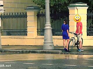 Hidden Cam Captures Jeny Stripping Naked in Public