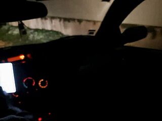 Girlfriend in Heels Bangs Stranger Outdoors in Car While Friend Watches.