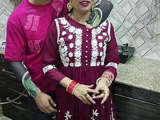 Bhabhi is being fucked by her devar in the kitchen with passion