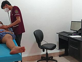 Horny 18 y.o. chick gets banged by a pervert doctor in a hospital setting