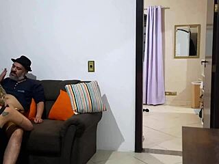 He went to shower, unaware of betrayal on sofa