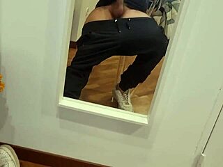 i'm so arrapato watching this sexy skinny european flashing her big ass and getting spanked barefoot in a group 😍