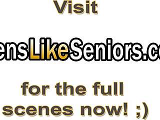 young teen with big tits gets bent over and banged in cowgirl