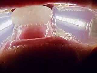 you filthy whore, take this frozen cum bukkake punishment!