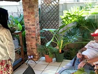 Mutual masturbation outdoor with my stepsis in miniskirt