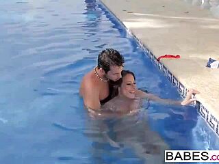 Babes Elegant Anal Fun Pool Starring Joel and Martina Gold