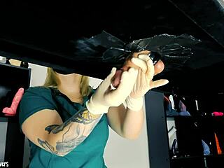 A nurse uses a milking table to drain the loads of her patients