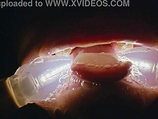 you filthy whore, take this frozen cum bukkake punishment!