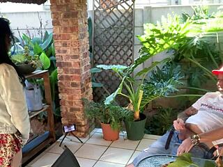 Mutual masturbation outdoor with my stepsis in miniskirt