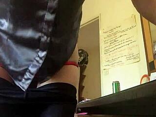 1974 French Amateur in Satin Thong Fucked Doggystyle