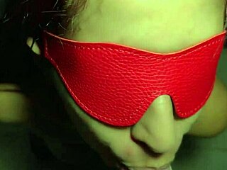 bdsm sexy submissive slave satisfies fantasy with bondage anal fingering cum facial!