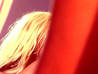 A hot and slutty blonde girl in high heels is getting fucked