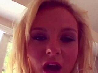 Young blonde beauty rides and sucks big cock