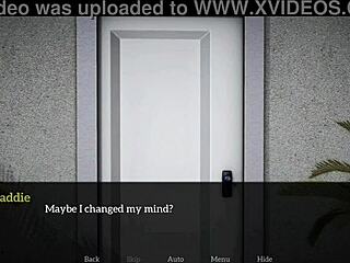 Redhead teen with big tits plays erotic game in my new family