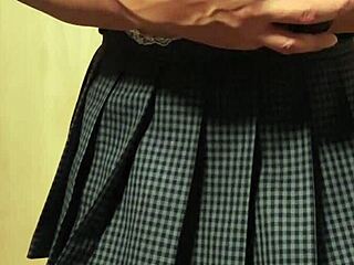 Big tits high school girl shows her big sister's ass hole
