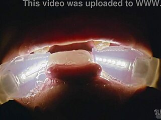 you filthy whore, take this frozen cum bukkake punishment!