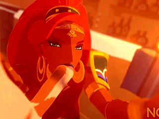 Urbosa Sucking and Fucking Hard Action