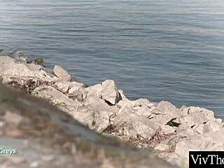 Sexy Brunette Fucks Blonde, Licking Shaved Pussy and Tight Ass Feels Incredible