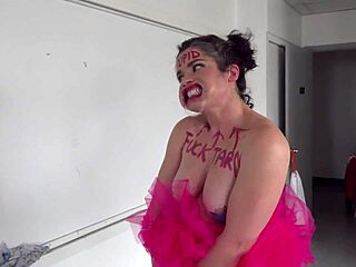 remote controlled milf helpless against humiliation in sexy lingerie