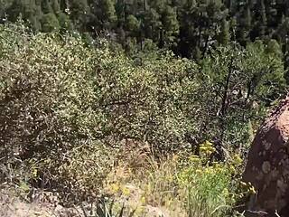 she sucks and swallows on a public hiking trail 😍