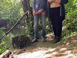 amazing handjob from mature mother in law with big natural tits and ass