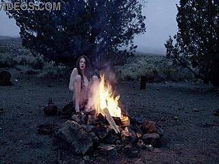 Fantasy baremaidens - the campire with small tits masturbation and big ass solo!!