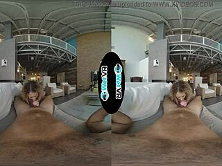 Allie Addison bangs landlord in VR to cover rent