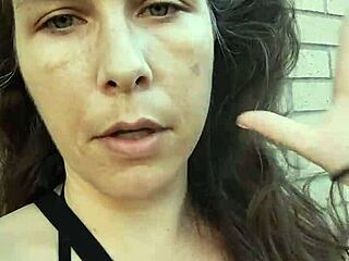 Kelly Kendricks squeezes big tits in bikini, smoking