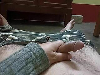 Mature man HANDLING his PENIS at high speed