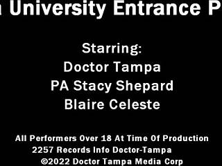 Dr Tampa Conducts Physical on Blaire Celeste at Tampa University