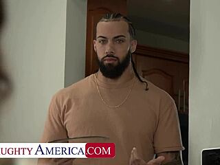 horny serena blows and fucks friends brother on couch