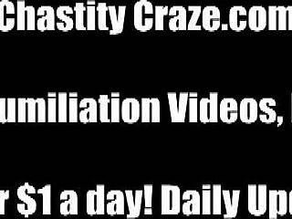 You Will Never Escape Your Chastity Device In This BDSM Bondage Session