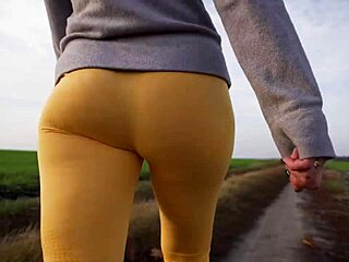 Hey, Check Out These Women in Tight Yoga Pants Walking Outdoors