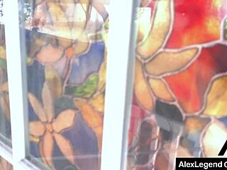 I watched hot babe alex more get her pussy stuffd and stretcht by alex legend, it was so intens