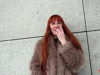 German Scout - Skinny Tall German Redhead Ginger Girl Soley Summer First Time Porn Casting