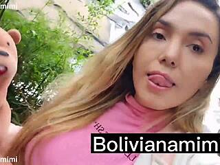 Without panties at the waterfall, I found a guy and sucked his dick.