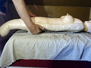 50 year old man fucks old faithful sex doll hard!