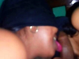 My stepdaughters wear masks to suck my dick without recognition