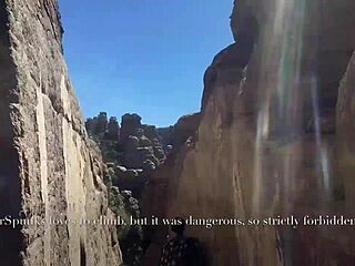 she sucks and swallows on a public hiking trail 😍