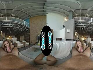 Allie Addison bangs landlord in VR to cover rent