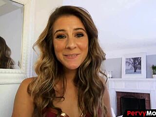 Stepmom In Lingerie Sucks And Rides Stepson's Cock In Her House.