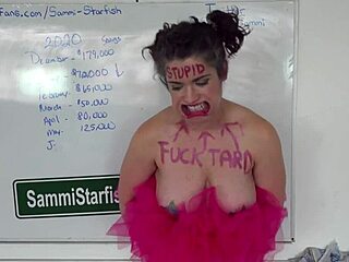 remote controlled milf helpless against humiliation in sexy lingerie