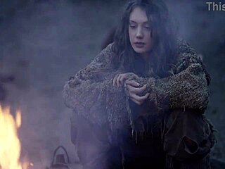 Fantasy baremaidens - the campire with small tits masturbation and big ass solo!!