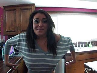 Asa and Charley Chase engage in lesbian butt plugging and anal play with toys