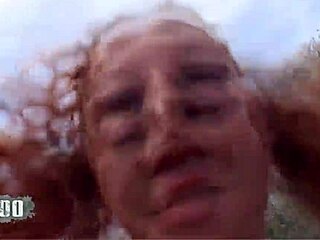 beautiful petite 18+ redhead lola bella gets her cute ass fucked by jorge outdoors in front of camper van