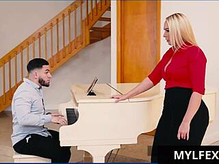 Whoa! Curvy teacher Mellanie Monroe slammed by student Peter Green on Mylfex!