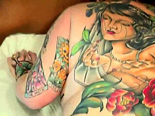 arizona rose gets spitroast facial with two big black dicks?