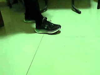 hiring a cleaning employee who shows up in see-through leggings and a tiny thong, sparking curiosity.