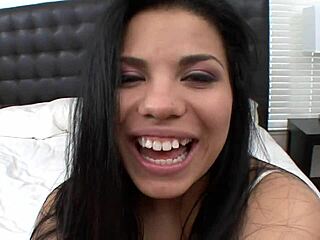 Wow, curvy Latina takes a massive creampie deep inside! What a sight!