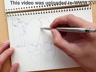 Wow, Parker Pen Sketch Of Doggy-Style Foot Fetish!